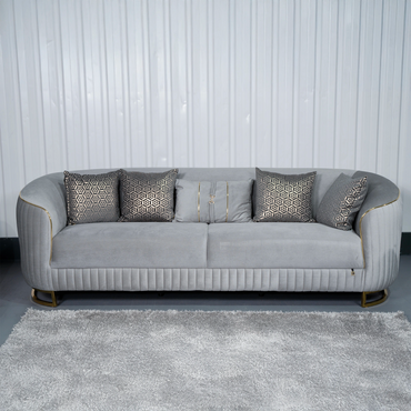 Rolex Elegant Gray 3+2+1 Seater Sofa Set
