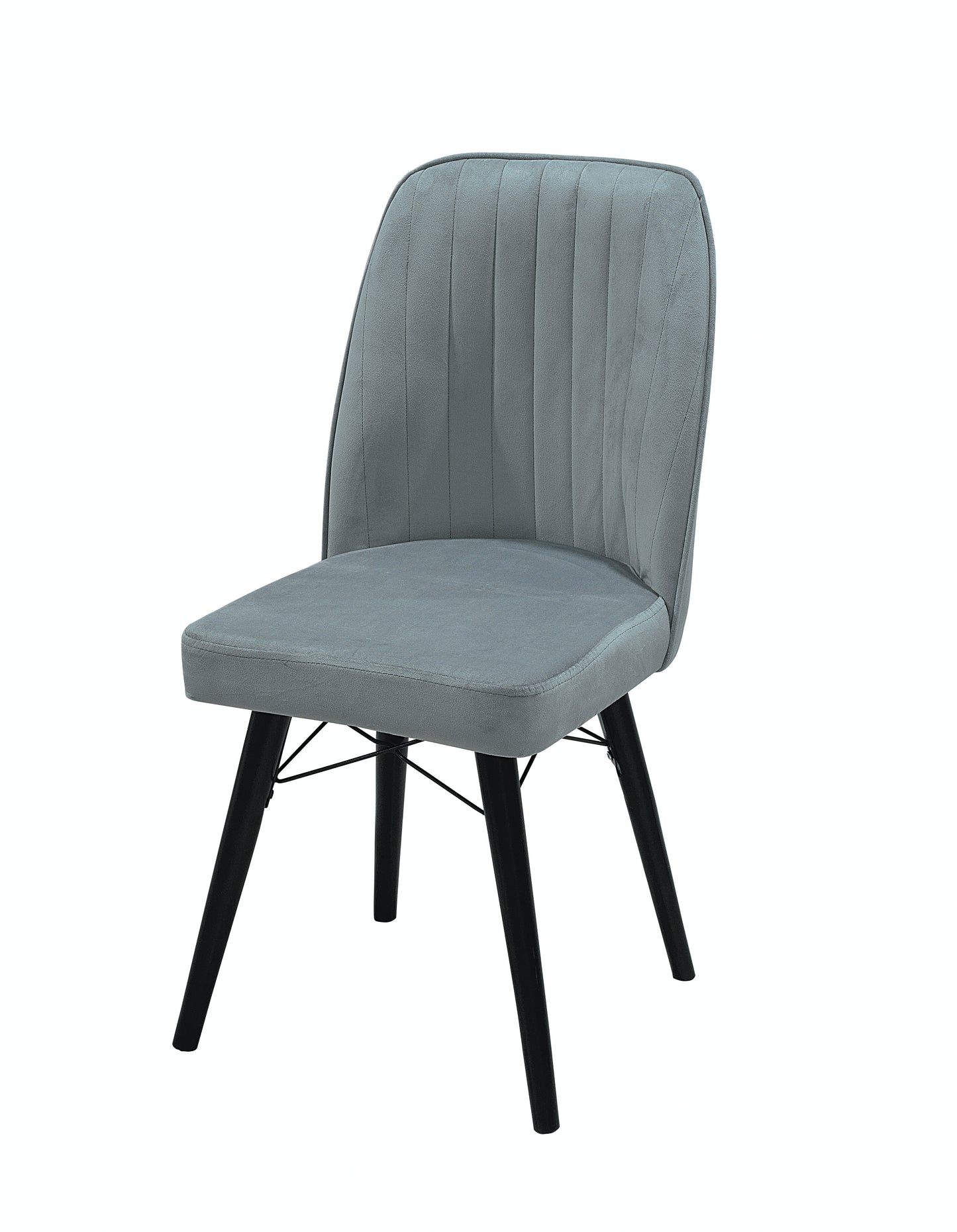 Gray Wooden Extendable Dining Table and 6 Chairs