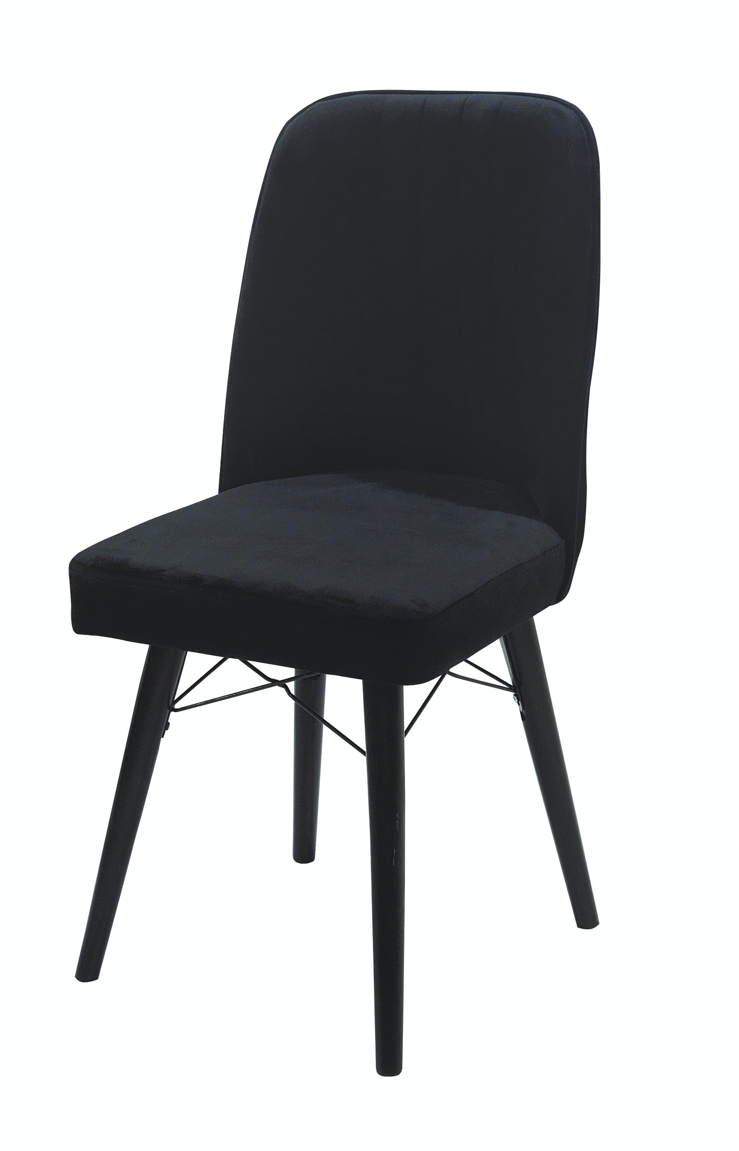 Black Wooden  Extendable Dining Table and 6 Chairs