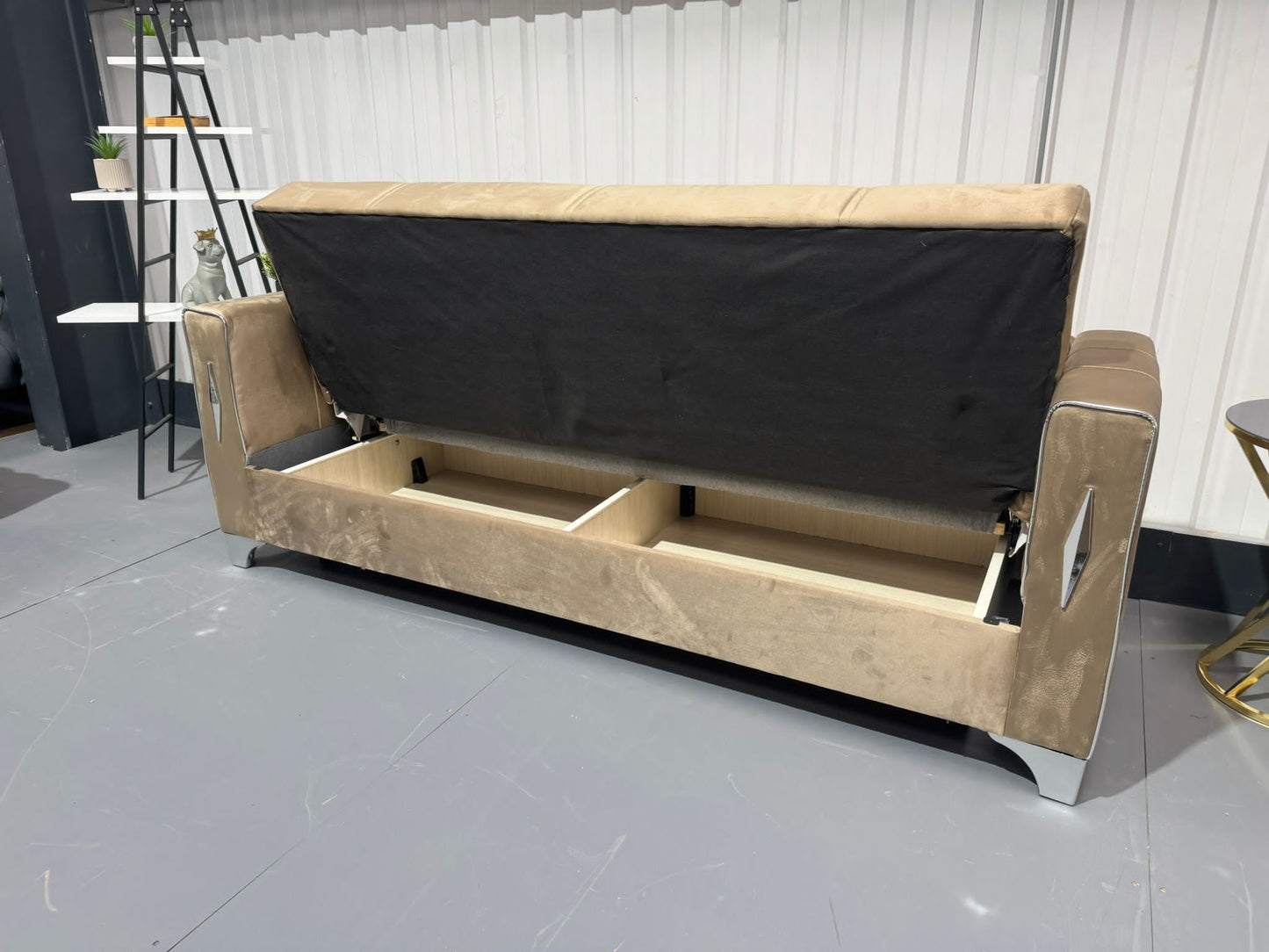 Diamond Elegant Cream Beige 3+2+1 Seater Sofa Bed