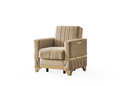 Istanbul Modern Beige 3+2+1 Seater Sofa Bed