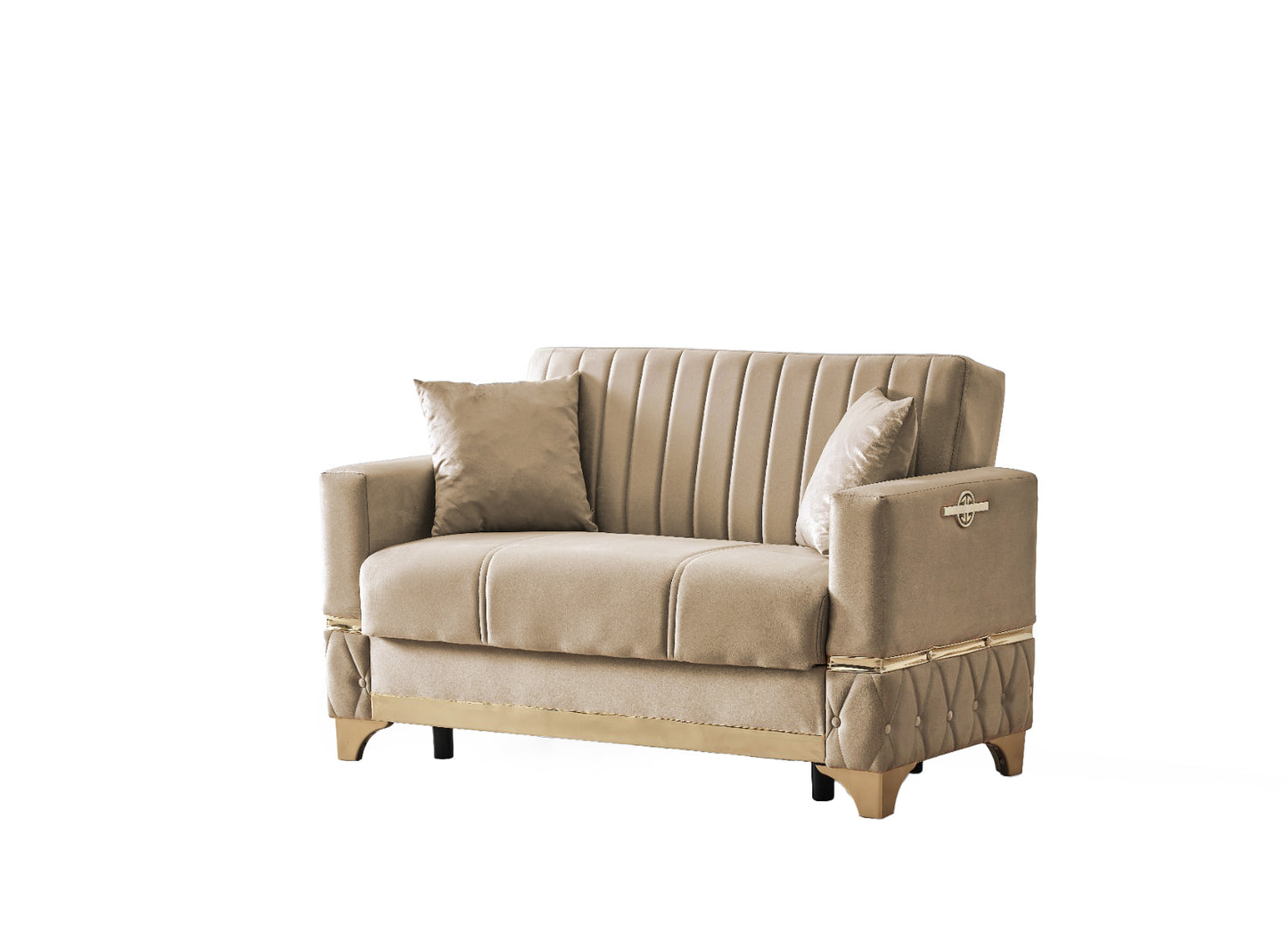 Istanbul Modern Beige 3+2+1 Seater Sofa Bed