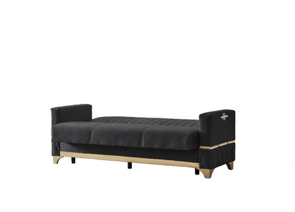 Istanbul Modern Black 3+2+1 Seater Sofa Bed