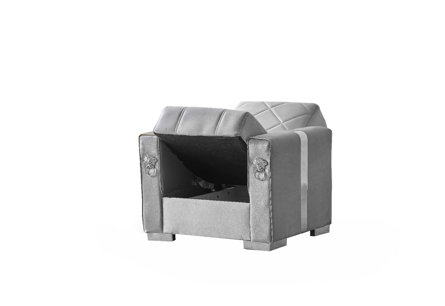 Lion Modern Gray Silver 3+2+1 Seater Bed