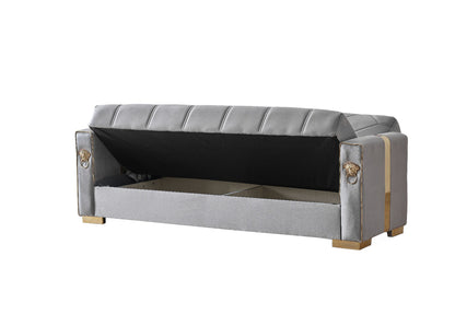 Lion Modern Gray Gold  3+2+1  Seater Sofa Bed