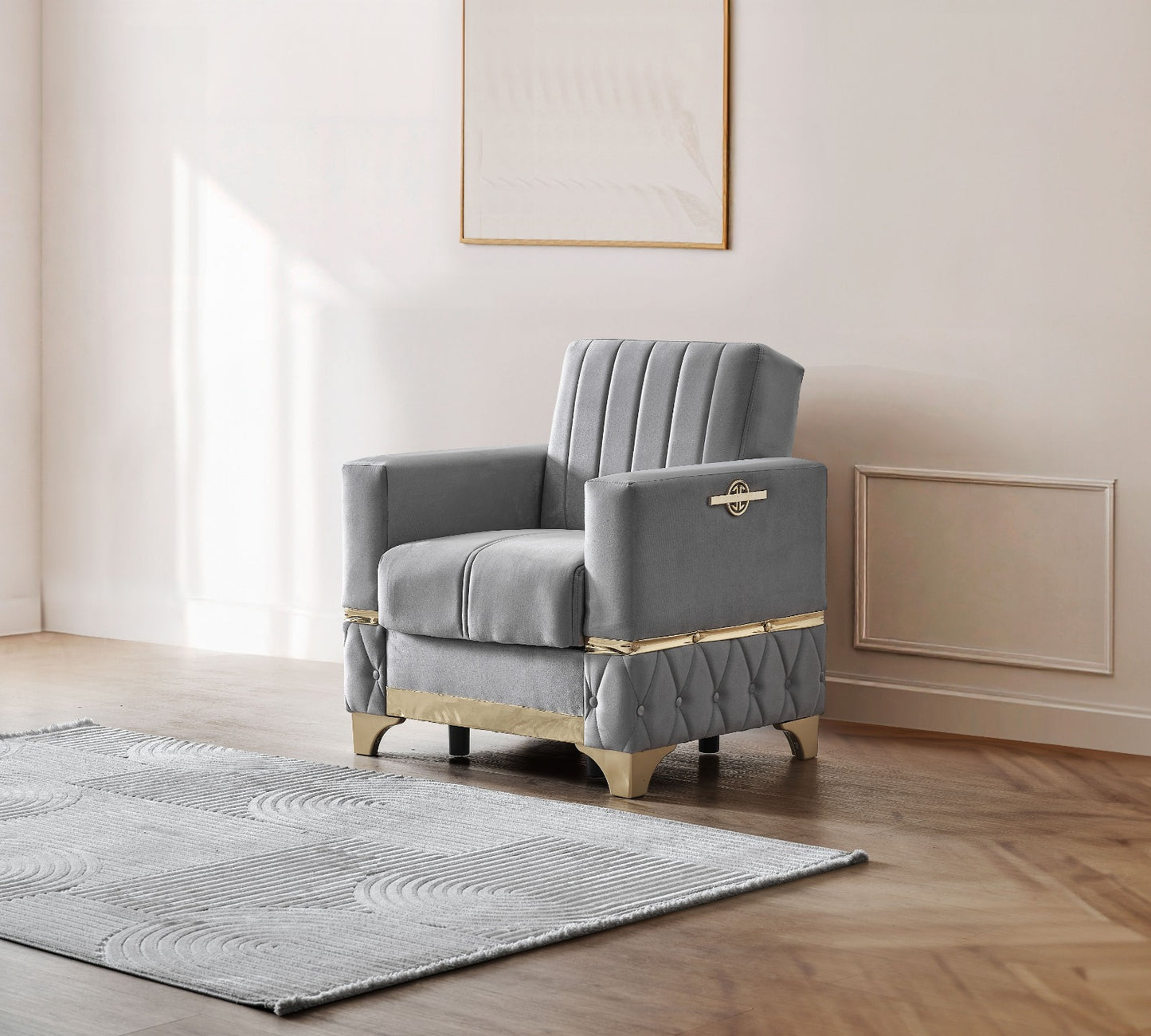 Istanbul Modern Gray 3+2+1 Seater Sofa Bed