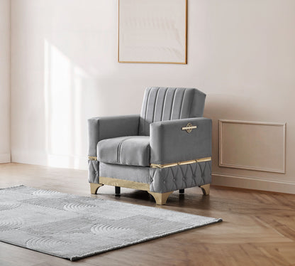 Istanbul Modern Gray 3+2+1 Seater Sofa Bed