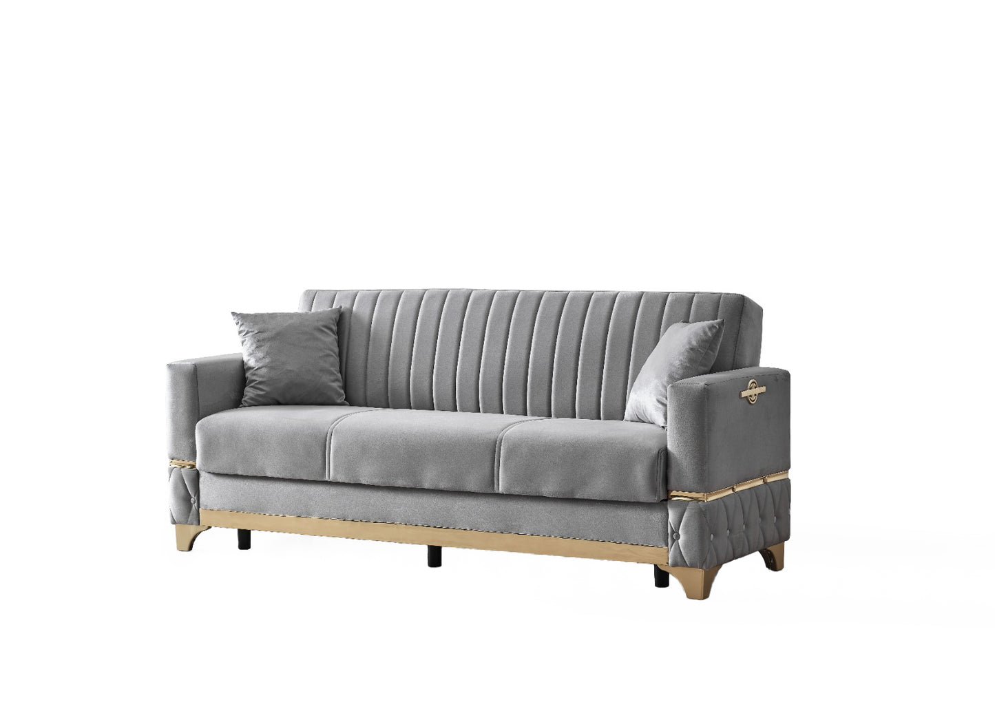 Istanbul Modern Gray 3+2+1 Seater Sofa Bed