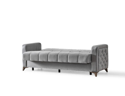 Chester 3+2+1 Seater Sofa Bed -  Gray