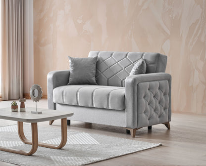 Chester 3+2+1 Seater Sofa Bed -  Gray