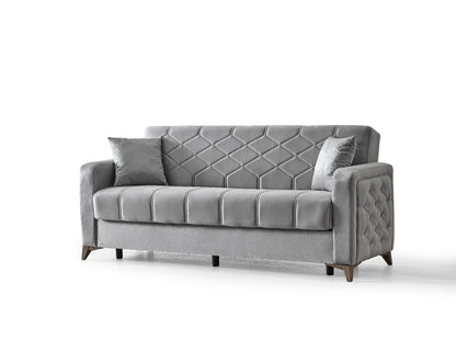 Chester 3+2+1 Seater Sofa Bed -  Gray