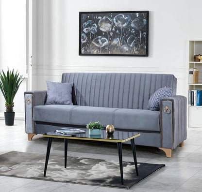 Violet 3+2+1 Seater Sofa Bed - Gray