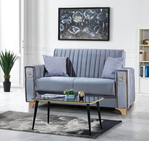 Violet 3+2+1 Seater Sofa Bed - Gray