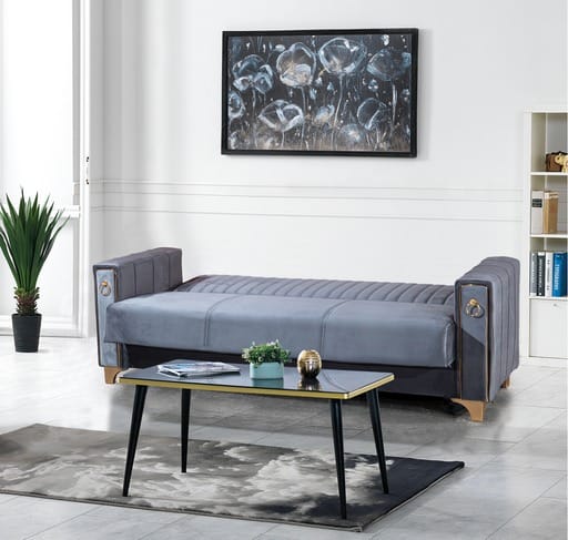 Violet 3+2+1 Seater Sofa Bed - Gray