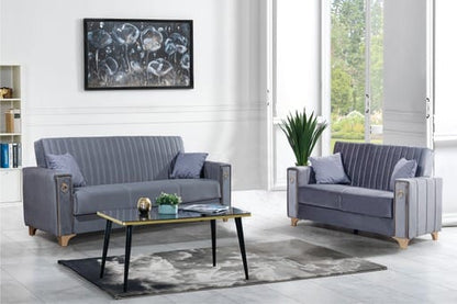 Violet 3+2+1 Seater Sofa Bed - Gray