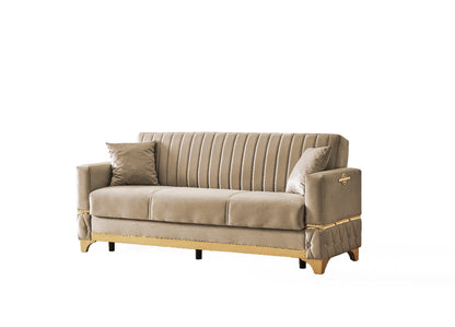 Istanbul Modern Beige 3+2+1 Seater Sofa Bed