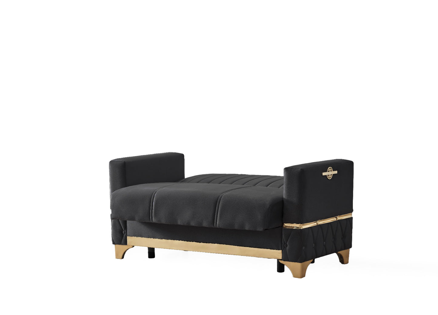 Istanbul Modern Black 3+2+1 Seater Sofa Bed