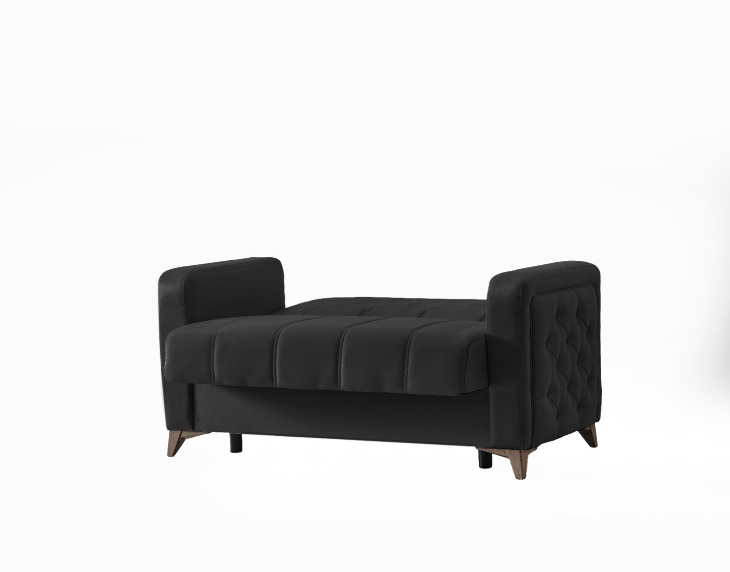 Chester 3+2+1 Seater Sofa Bed -  Black