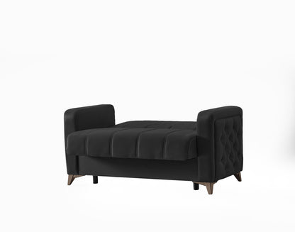 Chester 3+2+1 Seater Sofa Bed -  Black